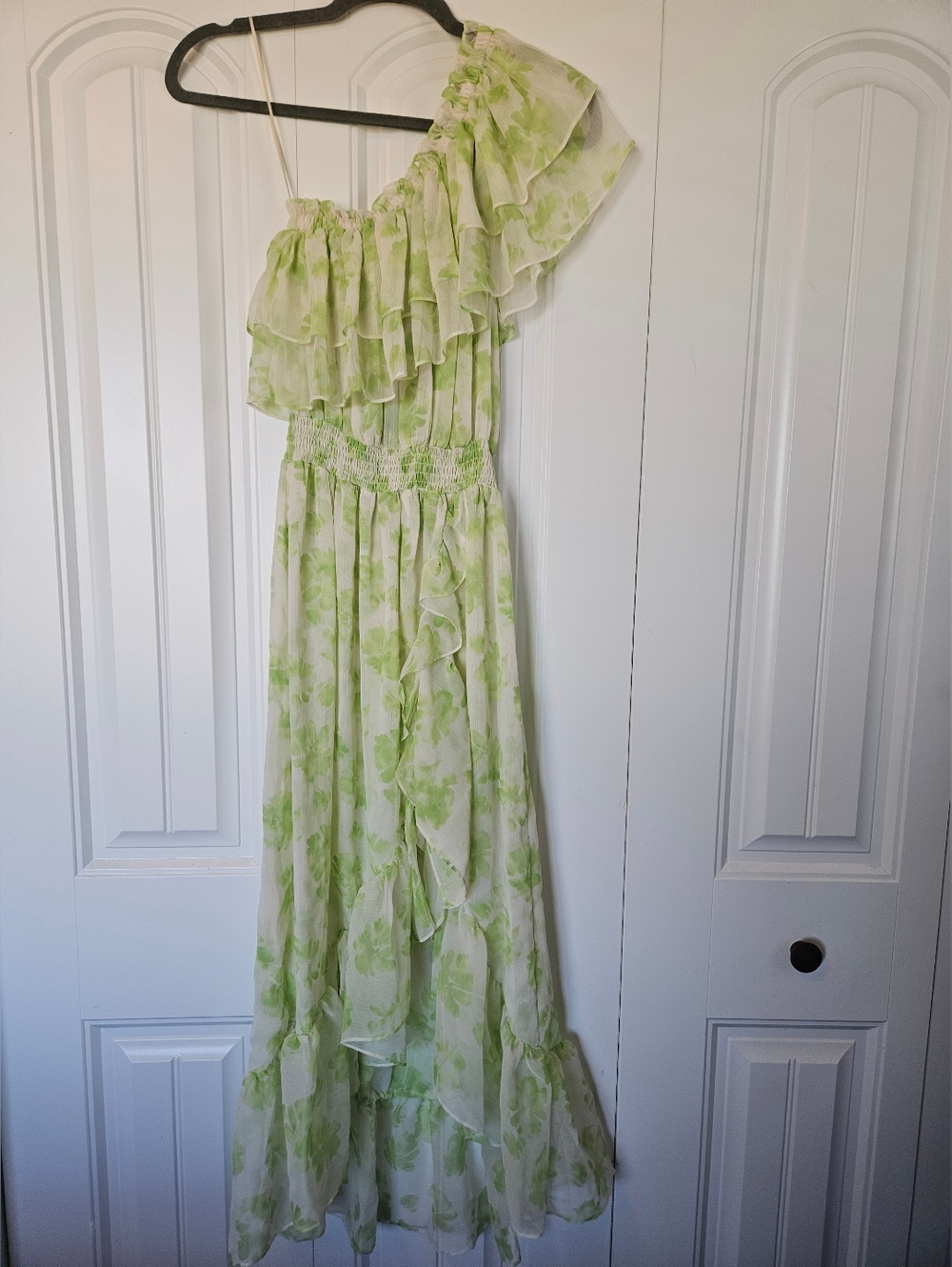 Misa Los Angeles Light Green Floral Dress Size Small
